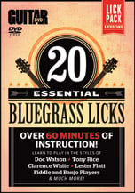 20 Essential Bluegrass Licks Guitar DVD ROM